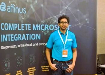 Affinus new team member, Kiran, at Integrate 2022